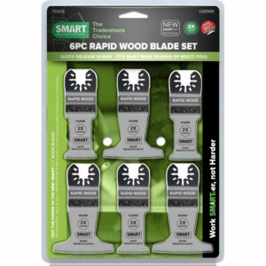 Smart 6 Piece Trade Rapid Wood Blade Oscillating Multi Tool Blade Set