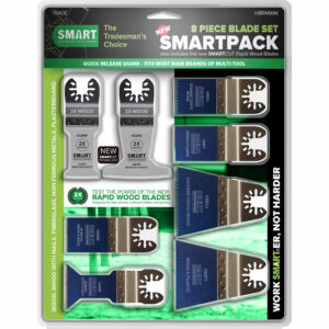 Smart 8 Piece Trade Smartpack Oscillating Multi Tool Blade Set
