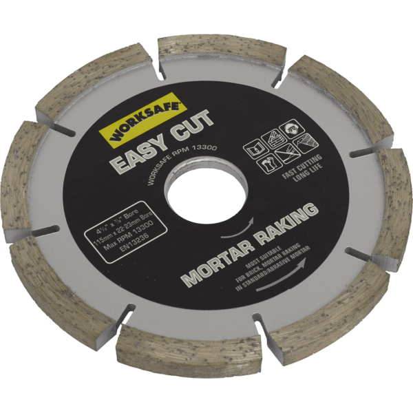Sealey Easy Cut Diamond Mortar Raking Disc 115mm