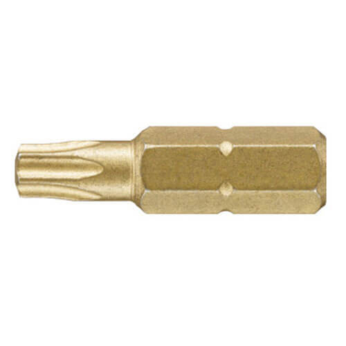 Wiha Gold Torx Screwdriver Bits T40 25mm Pack of 3