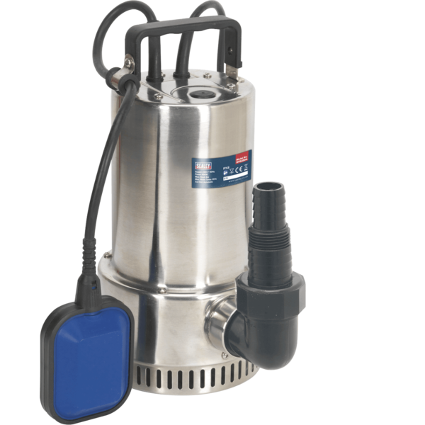 Sealey WPS250A Stainless Steel Submersible Clean Water Pump 240v