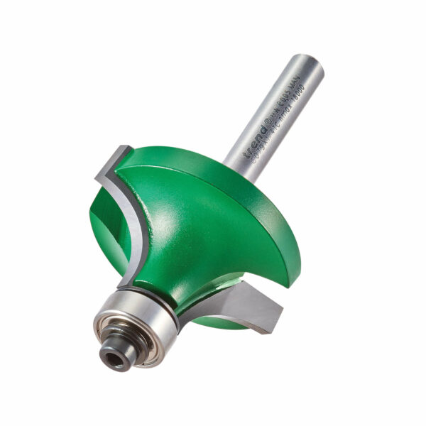 Trend CRAFTPRO Round Over and Ovolo Router Cutter 38mm 19.1mm 1/4"
