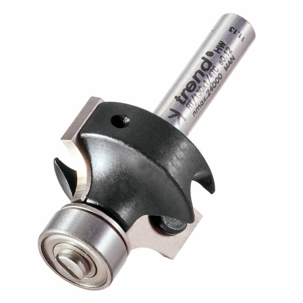 Trend Rota-Tip Bearing Guided Round Over Router Cutter 26mm 15.7mm 1/4"