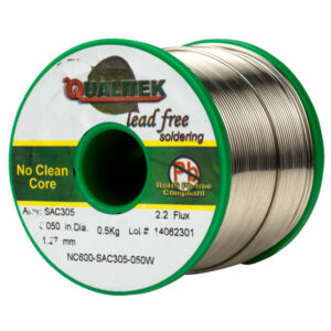 Qualitek Lead Free Solder Wire SAC305 NC600 Flux 2.2% 1.27mm 500g Reel