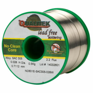 Qualitek Solder Wire SAC305 NC601 Rosin Free No Clean Flux 2.2% 0....