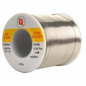 Qualitek Tin Lead Solder Wire 60/40 NC600 Flux 2.2% 0.51mm 500g Reel
