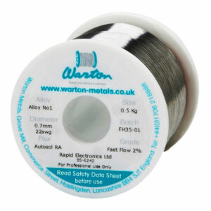 Warton Metals Autosol RA Alloy No. 1 Fast Flow 2% Solder Wire 22SW...