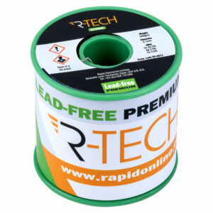 R-TECH 856871 Premium Lead-Free Solder Wire 22SWG 0.7mm 0.5kg Reel