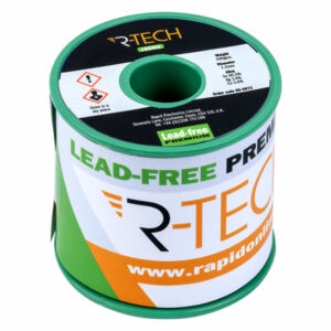 R-TECH 856873 Premium Lead-Free Solder 18SWG 1.2mm 0.5kg Reel