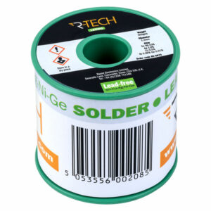 R-TECH 856875 Lead-Free Sn-Cu-Ag-Ni-Ge Solder 18SWG 1.2mm 0.5kg