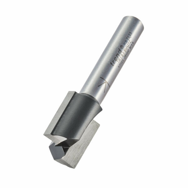 Trend Two Flute PTFE Coated Non Stick Router Cutter 15.9mm 19.1mm 8mm