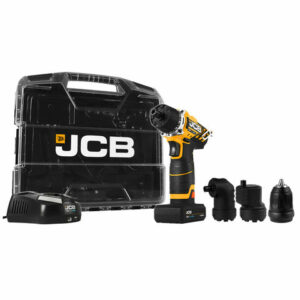 JCB JCB 21-12TPK2-WB-2 12V 4 in 1 Drill Driver with 2x2.0Ah Batteries in W-Boxx 102 Power Tool Case