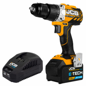 JCB 18V Tools JCB 21-18BLDD-4X 18V Brushless Drill Driver with 4.0Ah Lithium-ion Battery and 2.4A Charger