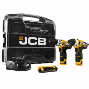 JCB JCB 21-12TPK-WB-2 12V Combi Drill and Impact Driver with 2x2.0Ah Batteries in W-Boxx 102 Case