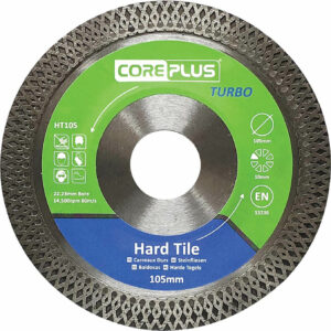 Coreplus Hard Tile Cutting Turbo Diamond Blade 105mm