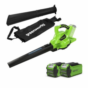 Greenworks Greenworks 40V Brushless Blower/Vac with 2 x 2.0Ah Batteries & Charger
