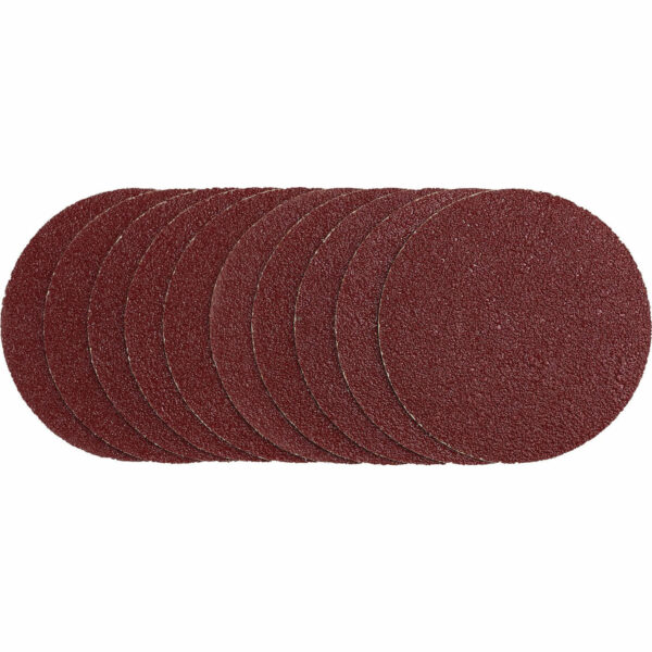 Draper Unpunched Hook and Loop Sanding Discs 125mm 125mm 40g Pack of 10