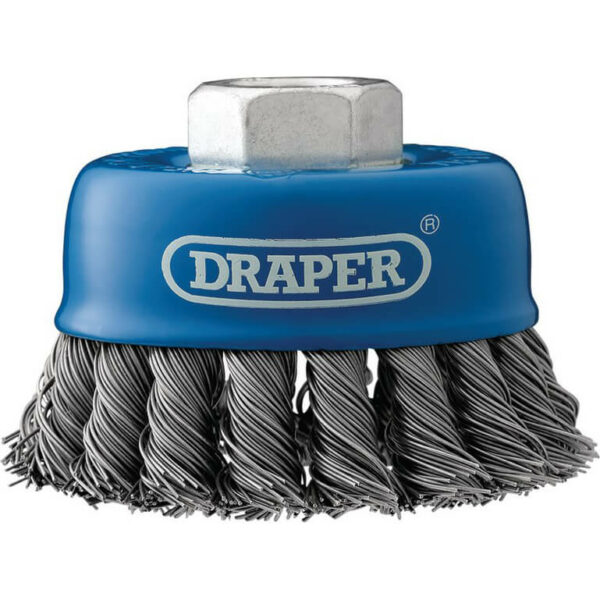Draper Twist Knot Wire Cup Brush 80mm M14 Thread