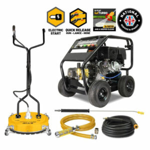 V-TUF V-TUF TORRENT3RGB Industrial 15HP Gearbox Driven Petrol Pressure Washer Kit - 4000psi (275.7Bar)  - Electric Key Start - 19" SURFACE CLEANER