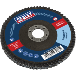 Sealey Zirconium Abrasive Flap Disc 100mm 60g Pack of 1