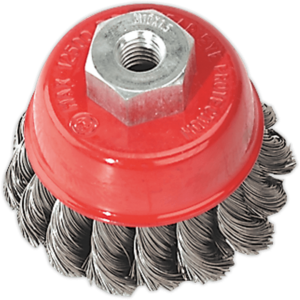 Sealey Twisted Knot Wire Cup Brush 65mm M10 Thread