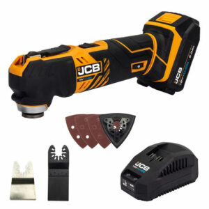 JCB 18V Tools JCB 18MT-2X-B 18V Multi-Tool with 2.0Ah battery and 2.4A charger