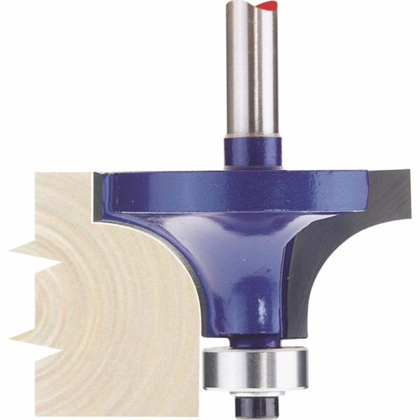 Draper Bearing Guided Rounding Over Router Cutter 38mm 14mm 1/4"