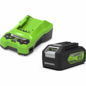 Greenworks GSK24B4 24v Cordless Li-ion Battery 4ah and Fast Battery Charger 4ah