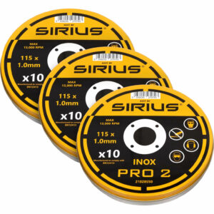 Sirius PRO-2 115mm x 1mm Universal Cutting Discs 30 Pack 115mm Pack of 30
