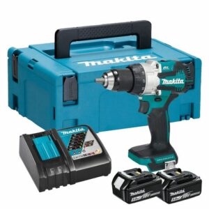 Makita LXT Makita DHP489RTJ 18V LXT Combi Drill with 2 x 5Ah Battery Charger and Makpac Case