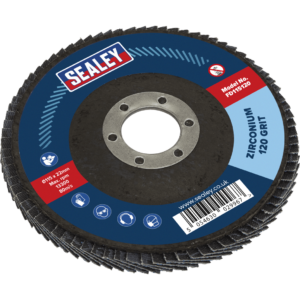 Sealey Zirconium Abrasive Flap Disc 115mm 120g Pack of 1