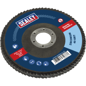 Sealey Zirconium Abrasive Flap Disc 125mm 40g Pack of 1