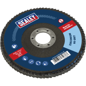 Sealey Zirconium Abrasive Flap Disc 125mm 60g Pack of 1