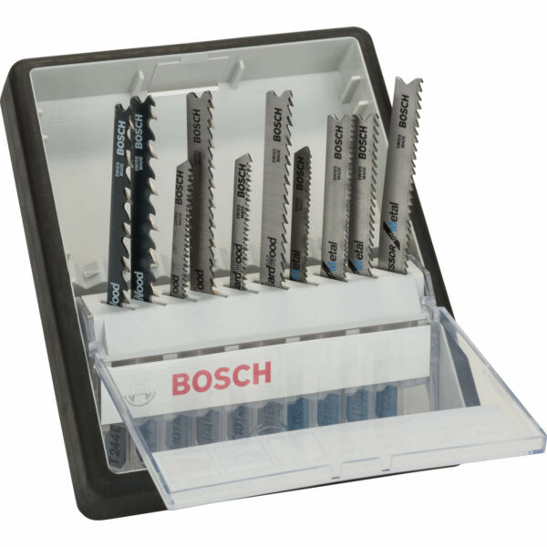Bosch 10 Piece Metal and Wood Cutting Jigsaw Blade Set