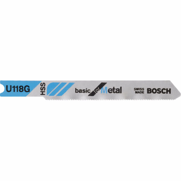 Bosch U118 G Metal Cutting Jigsaw Blades Pack of 3