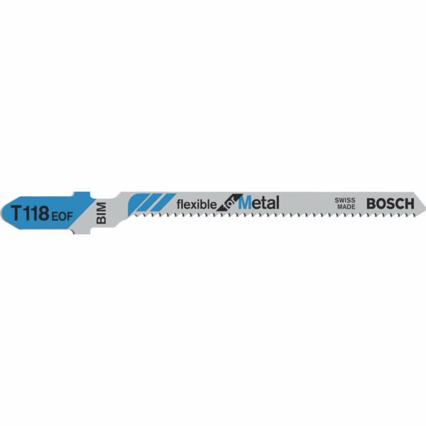 Bosch T118 EOF Metal Cutting Jigsaw Blades Pack of 5