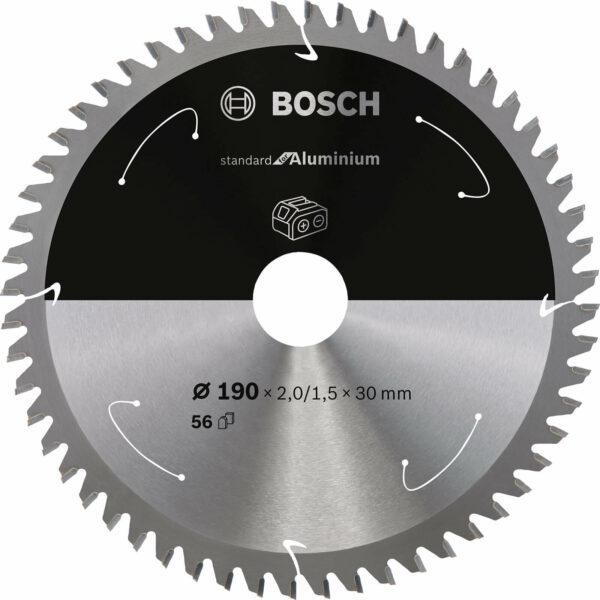 Bosch Cordless Circular Saw Blade for Aluminium 190mm 56T 30mm