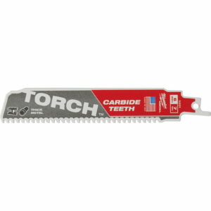 Milwaukee Heavy Duty TORCH Carbide Reciprocating Sabre Saw Blades 150mm Pack of 1