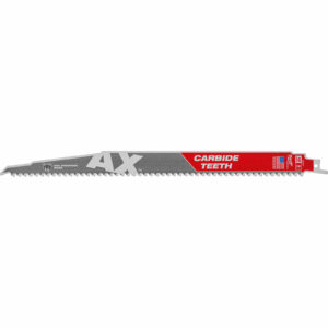 Milwaukee Heavy Duty AX Carbide Demolition Reciprocating Sabre Saw Blades 300mm Pack of 1
