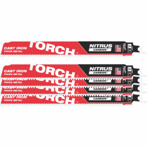 Milwaukee Heavy Duty TORCH Nitrus Carbide Reciprocating Sabre Saw Blades 230mm Pack of 5
