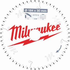 Milwaukee Aluminium Cutting Circular Saw Blade 184mm 54T 30mm