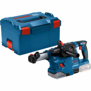 Bosch Professional 18V Bosch GBH 18V-22 SDS+ Hammer Drill with GDE 18V-12 Dust Extractor (Bare Unit) and LBOXX 238