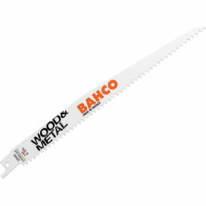 Bahco Bi Metal Reciprocating Sabre Saw Blades for Wood and Metal 228mm Pack of 5