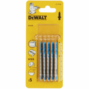 DeWalt T118A HSS Metal Cutting Jigsaw Blades Pack of 5