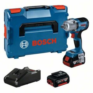 Bosch Bosch GDS 18V-450 PC Brushless Mid-Torque Impact Wrench with 2 x 4Ah Batteries
