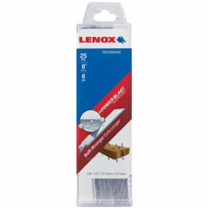 Lenox 6TPI Nail Embedded Wood Cutting Reciprocating Sabre Saw Blades 152mm Pack of 25