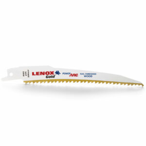 Lenox Gold 6TPI Nail Embedded Wood Cutting Reciprocating Sabre Saw Blades 152mm Pack of 5