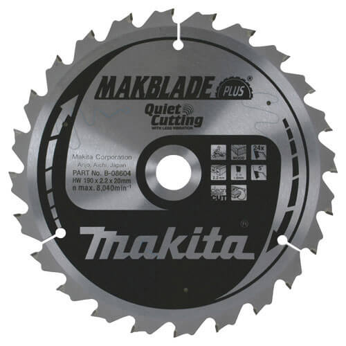 Makita MAKBLADE Plus Wood Cutting Saw Blade 305mm 80T 30mm