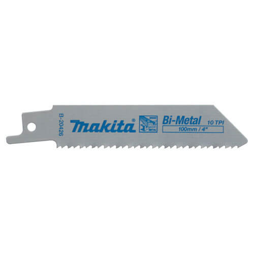 Makita Bi-Metal Metal Cutting Reciprocating Sabre Saw Blades 100mm Pack of 5