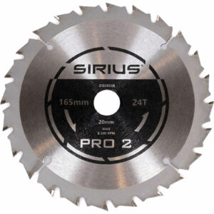 Sirius PRO 2 165mm Cordless Circular Saw Blade 165mm 24T 20mm